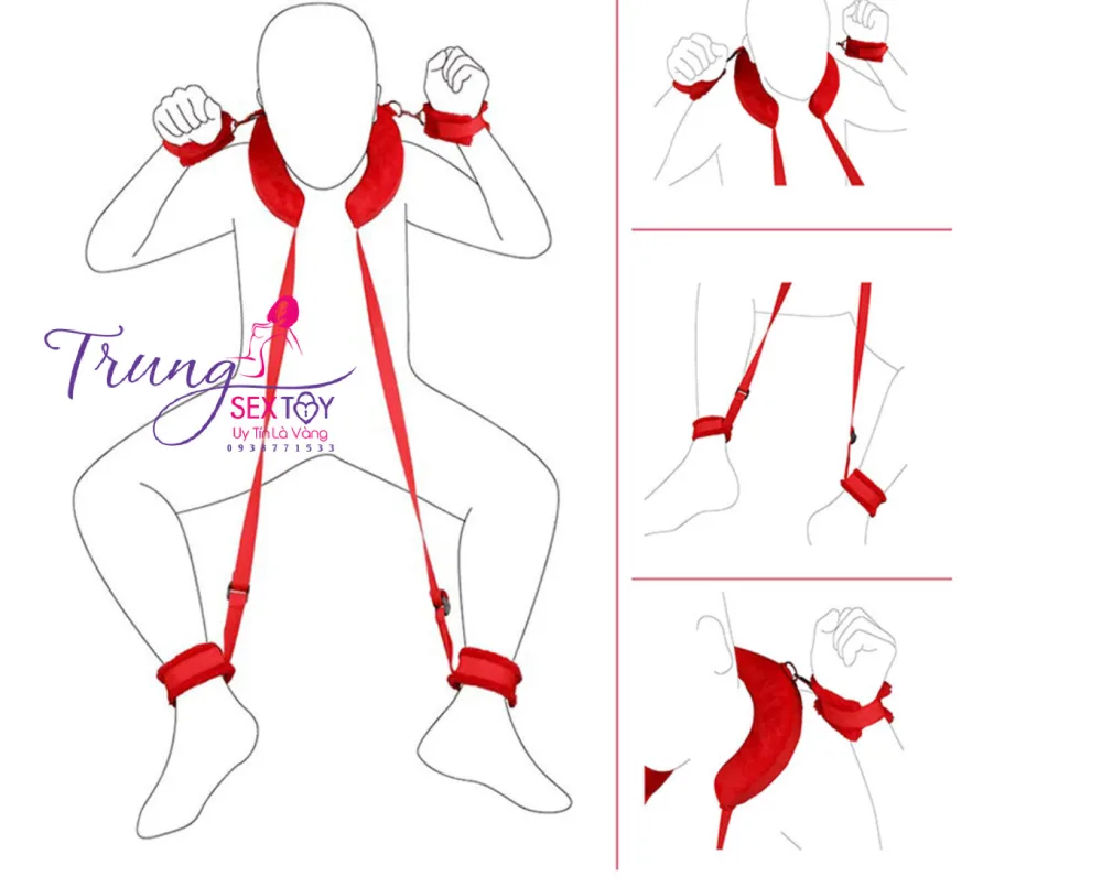 Padded Adjustable Strap For BDSM Positioning — hình 8