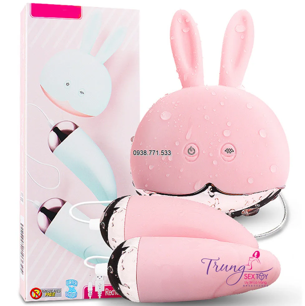 USB Rechargeable Rabbit Bullet Vibrator with Remote — hình 6