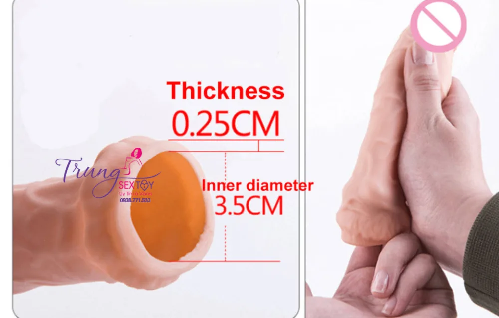 Maxman Ultra-Realistic Size Enhancer Condom, Premium Quality — hình 5