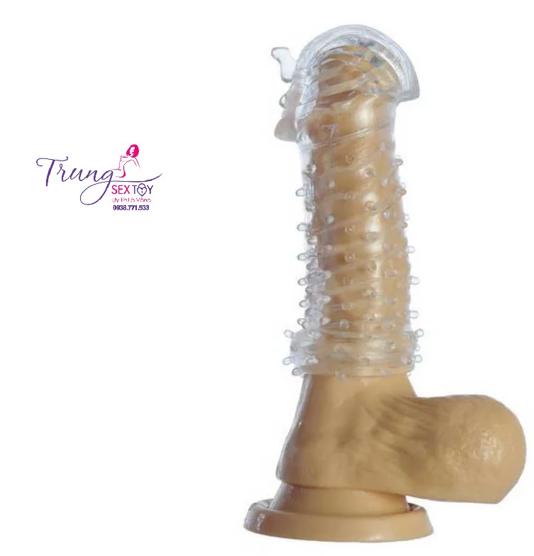Pharaon Large Silicone Dildo Condom Enhancer for Couples — Its thick yet comfortable silicone layer boosts safety