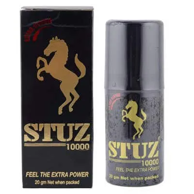 STUZ 10000 Delay Spray Extra Long 30min Male Bedroom Aid — This advanced spray not only helps delay ejaculation but