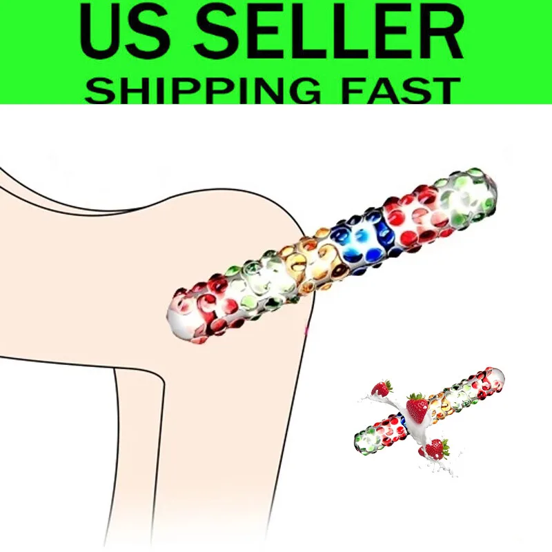 Handheld Borosilicate Glass Dildo - Colorful Stimulating — Key Specifications