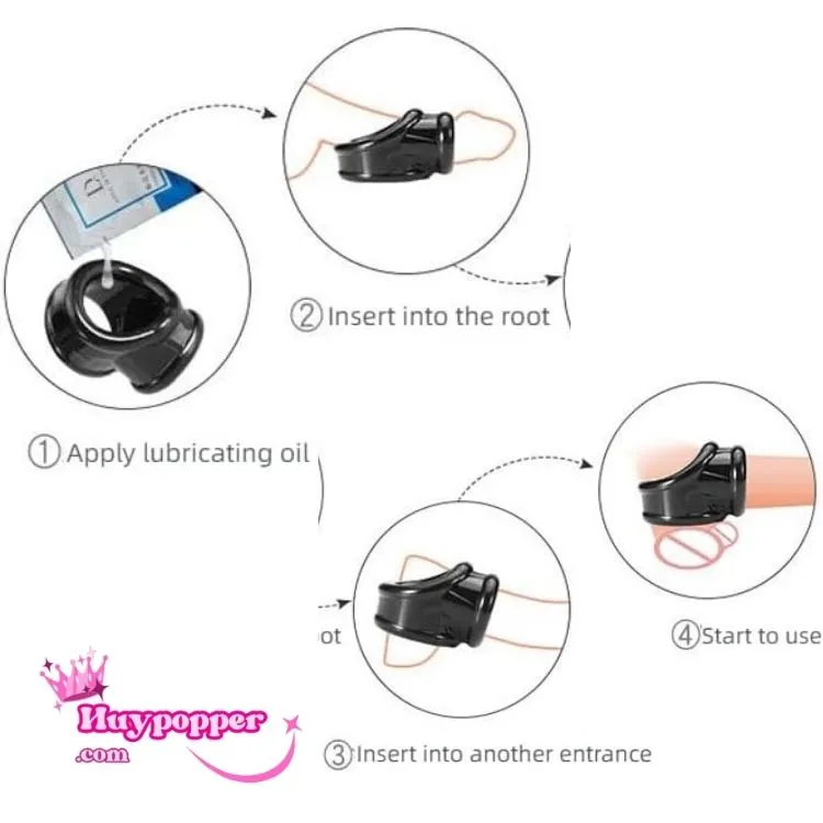 T Shape Penis Ring Delay Ejaculation Enhance Firmness — hình 4
