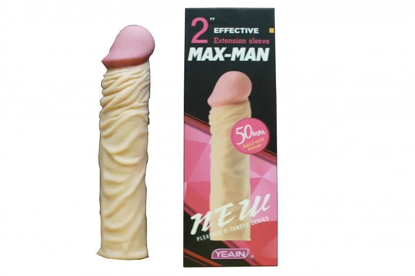 Max-Man Ribbed Silicone Penis Enlargement Sleeve — Exceptional Features for Maximum Satisfaction
