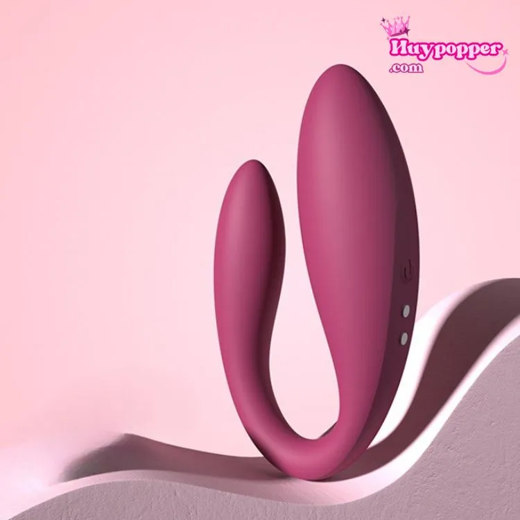 Premium C-Shaped Dual Vibe Silicone Soft Massager — hình 4
