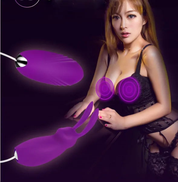Premium XXOO Double Vibrator Eggs Silicone G Spot — hình 7