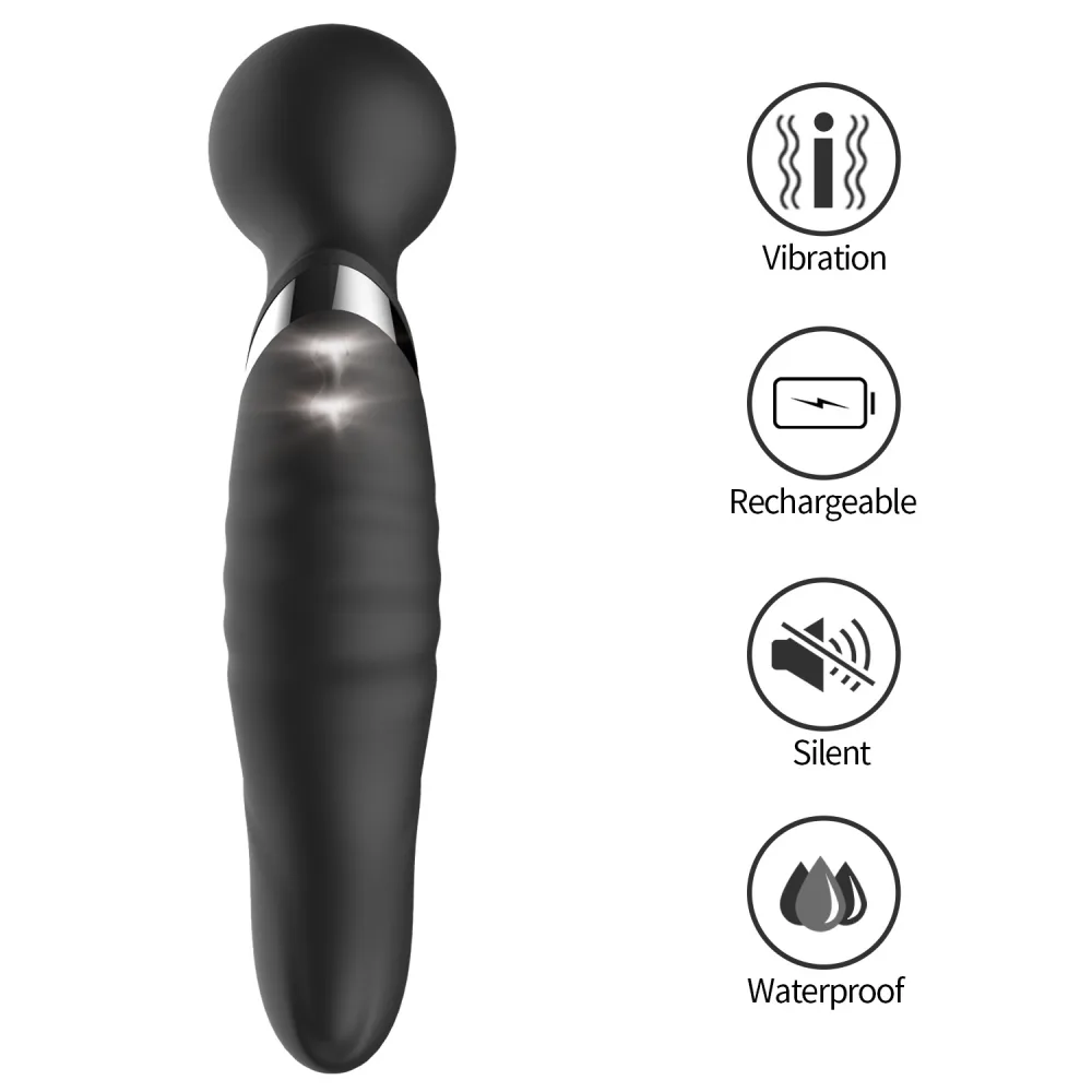 Sexen Dual Head G-Spot Vibrator 10 Speeds Medical Silicone — Quiet Operation & Versatile Use