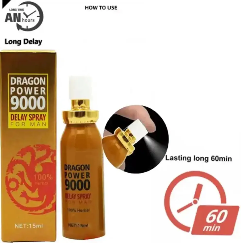 Dragon Power 9000 Delay Spray 15ml Longer Pleasure — Product Highlights and Specifications