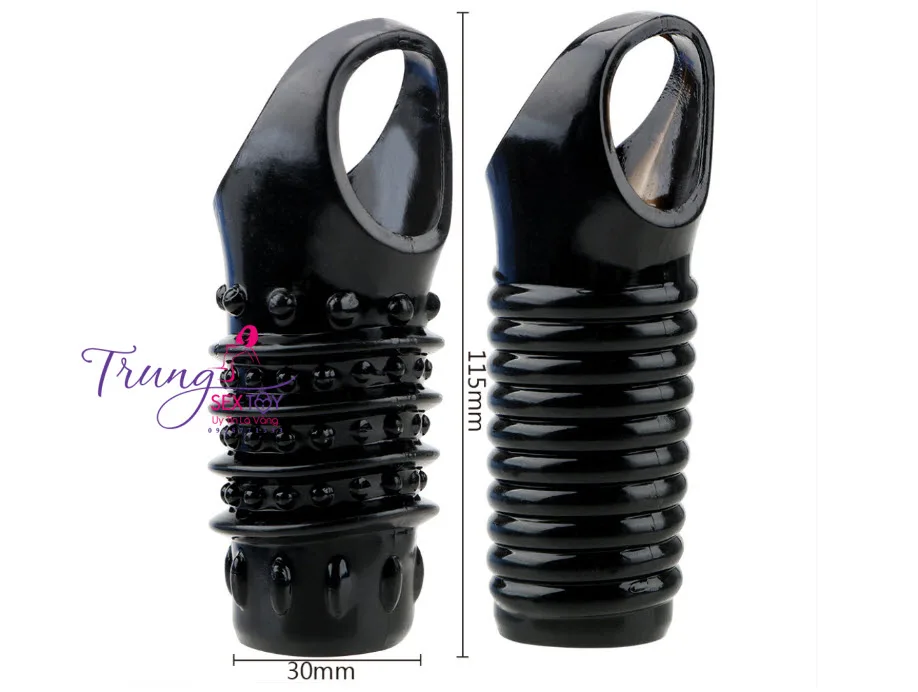Black Strap-On TPE Soft Stretchable Comfortable Male Sleeve — Premium Quality & Design Features