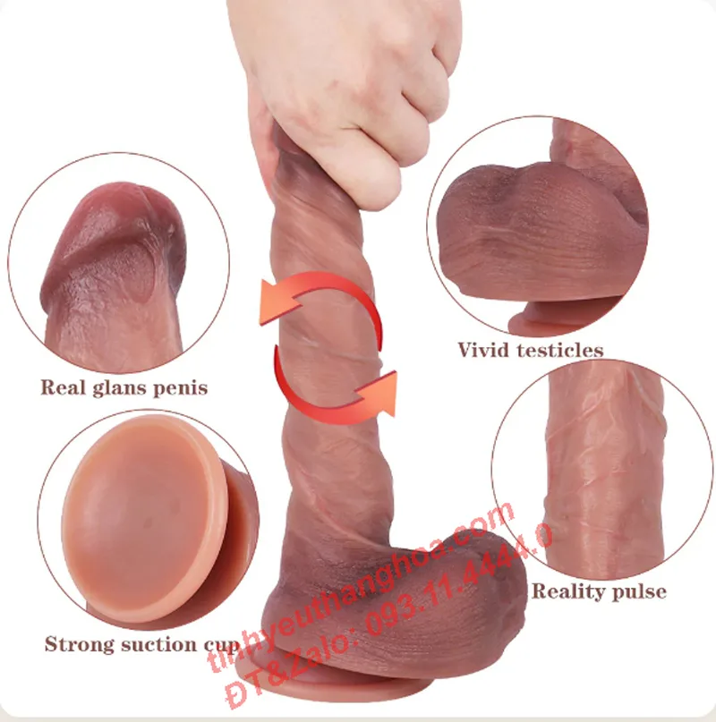 Silicone Soft Suction Base Realistic 18cm Sex Dildo — hình 7