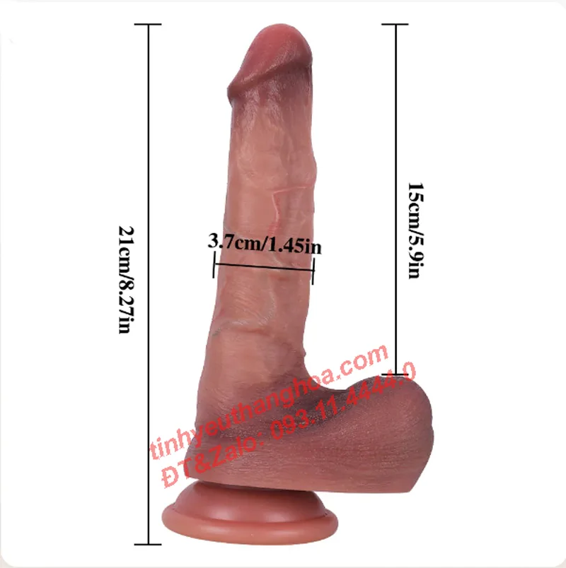 Ultra-Soft Silicone Suction Base Realistic Dildo — Waterproof & Easy to Clean