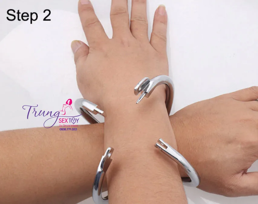 Stainless Steel BDSM X-Handcuff Restraint Set Durable And — hình 5