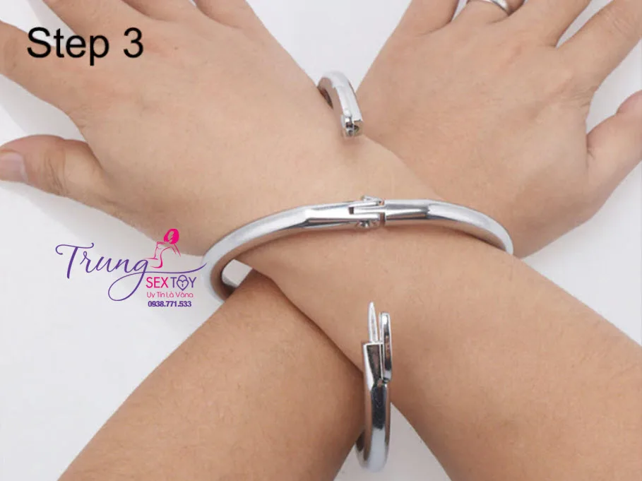 Stainless Steel BDSM X-Handcuff Restraint Set Durable And — hình 6