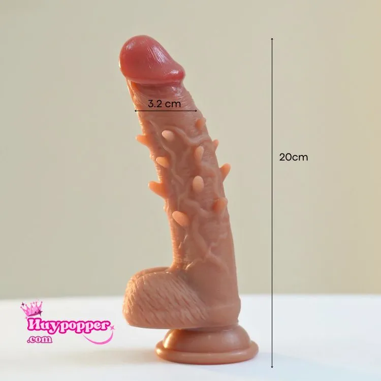 Silicone Spiked Suction Dildo with Strong Wall Mount Feature — hình 4