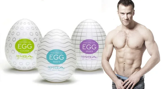 DC18 Silicone Penis Massage Egg Male Sex Toy Intimate Relief — hình 3