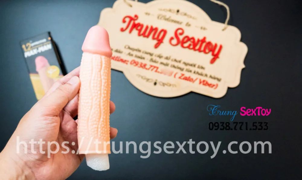 Maxman 02 Textured Penis Enlarging Condom Delay Ejaculation — Superior Material Quality and Detailed Craftsmanship