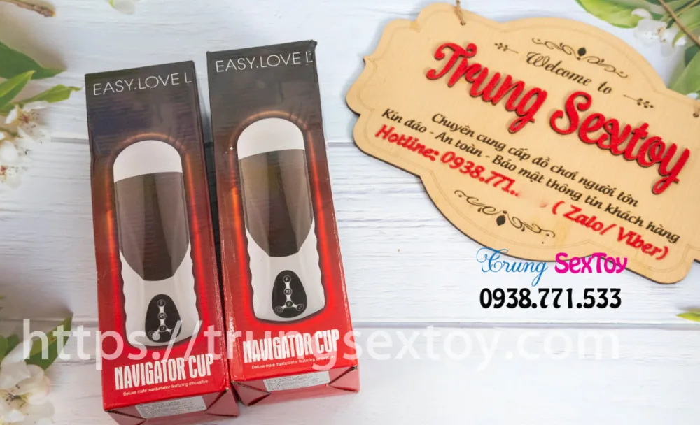Easy Love Navigator Cup Masturbation with Sound — Intelligent Design with Dual Openings
