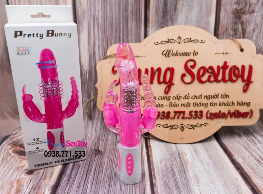 Bunny Triple Head Vibration Dildo For Ultimate Fun — Intense Stimulation Targeting Multiple Sensitive Points