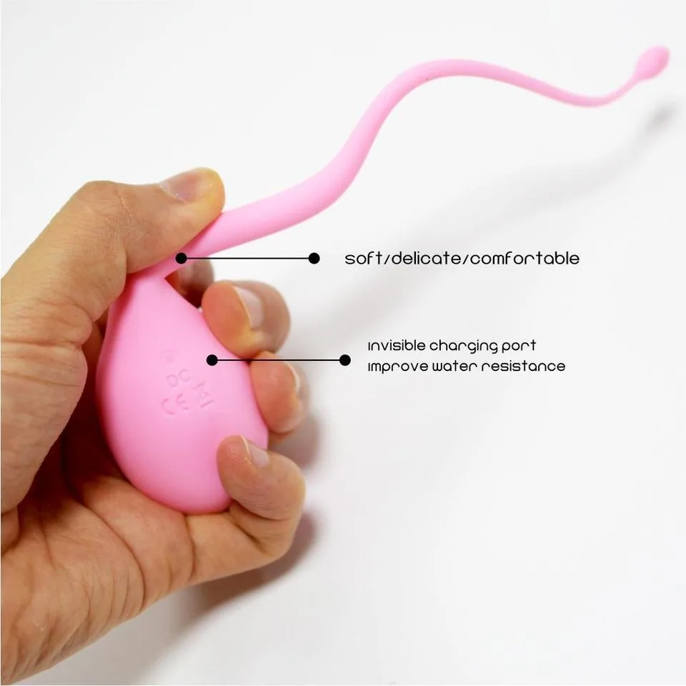 Waterproof Rechargeable Sperm Vibrating Egg 7 Modes Silicone — The remote control feature adds an extra layer of