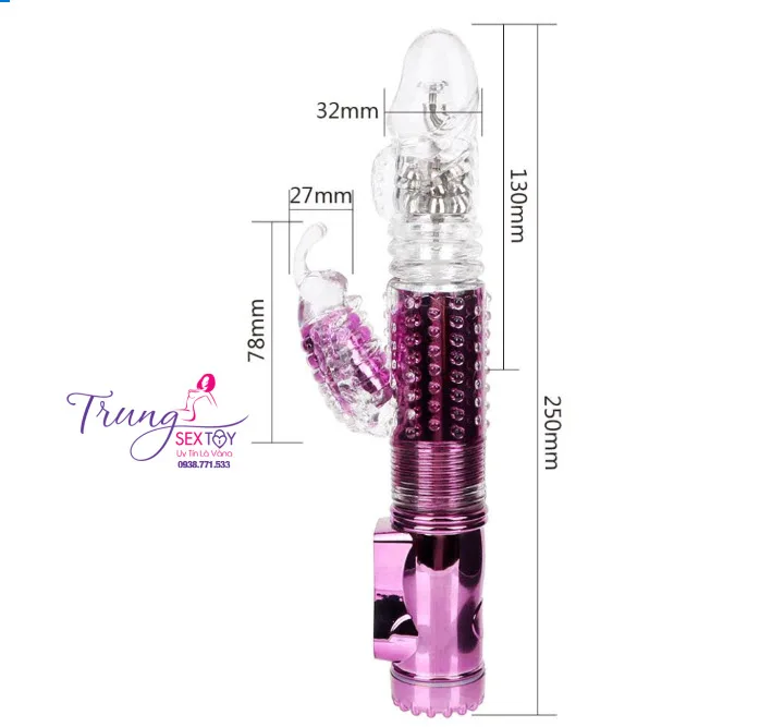 Handheld Female Vibrating Thrusting USB Rechargeable Toy — hình 6
