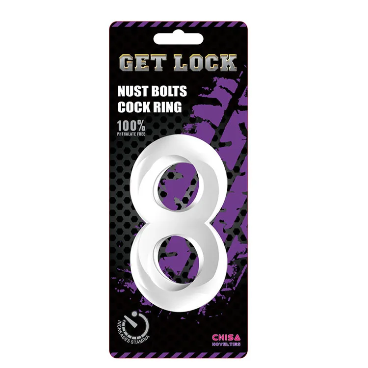Soft Silicone 8-Shaped Penis Ring Delay Premature Ejaculation