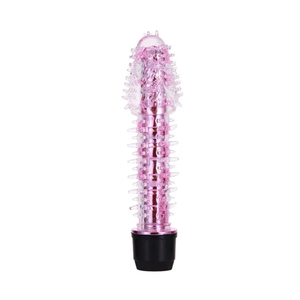 Soft Textured Vibrating Dildo ABS Silicone Male Masturbator — hình 2