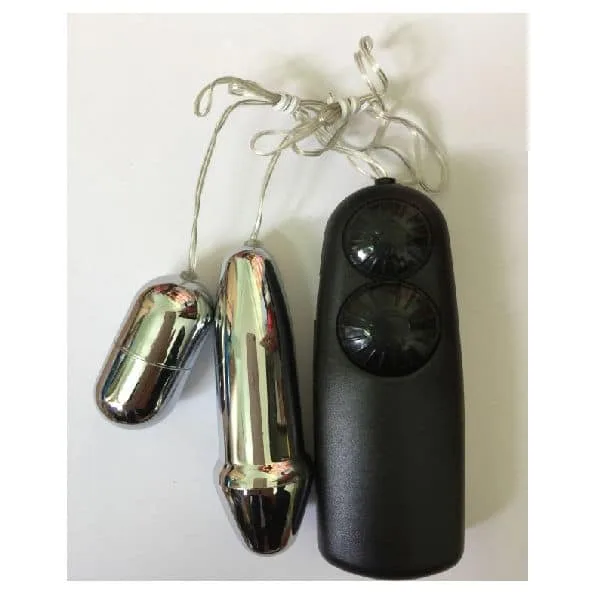 Inox 2 Pin Double-End Love Egg Powerful Vibrator And Control — Premium Quality Materials & Compact Portability