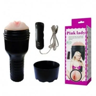 Pink Lady 4-Mode Silicone Realistic Pocket Vibrating Masturbator