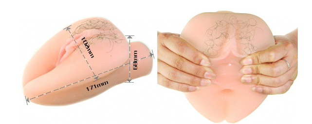 Heart-Shaped Realistic Male Masturbation Sleeve Toy