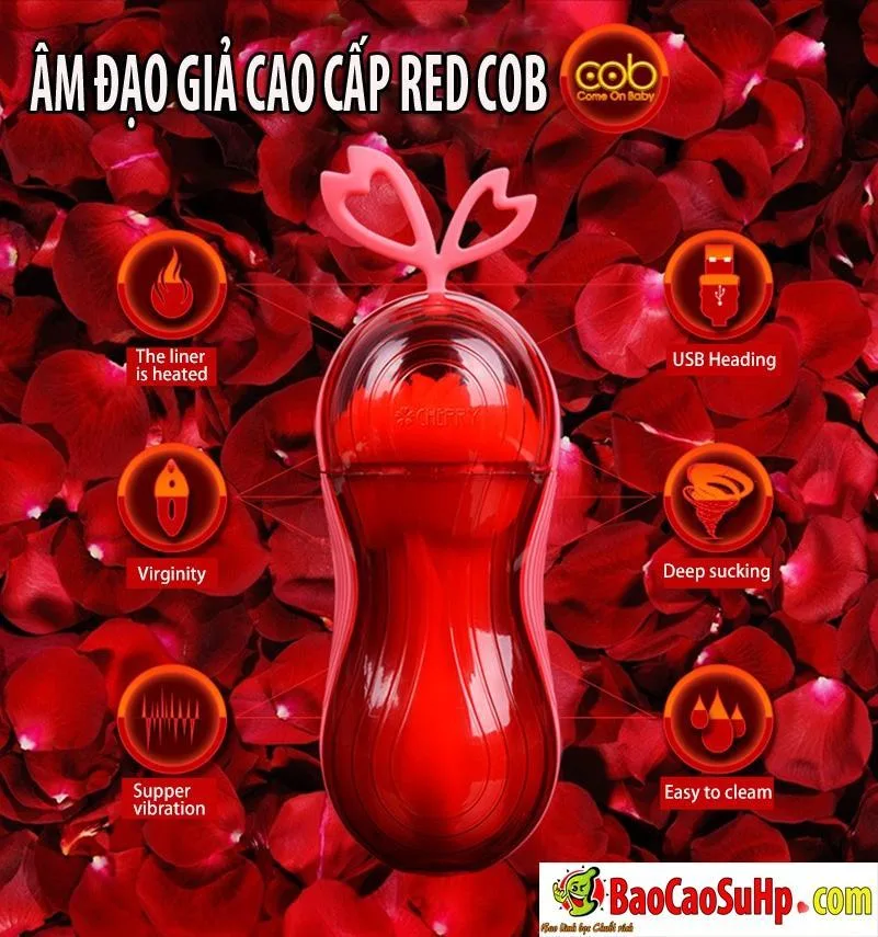 COB RED 5D Heated High-Tech Male Masturbation Toy — Easy to Use and Maintain