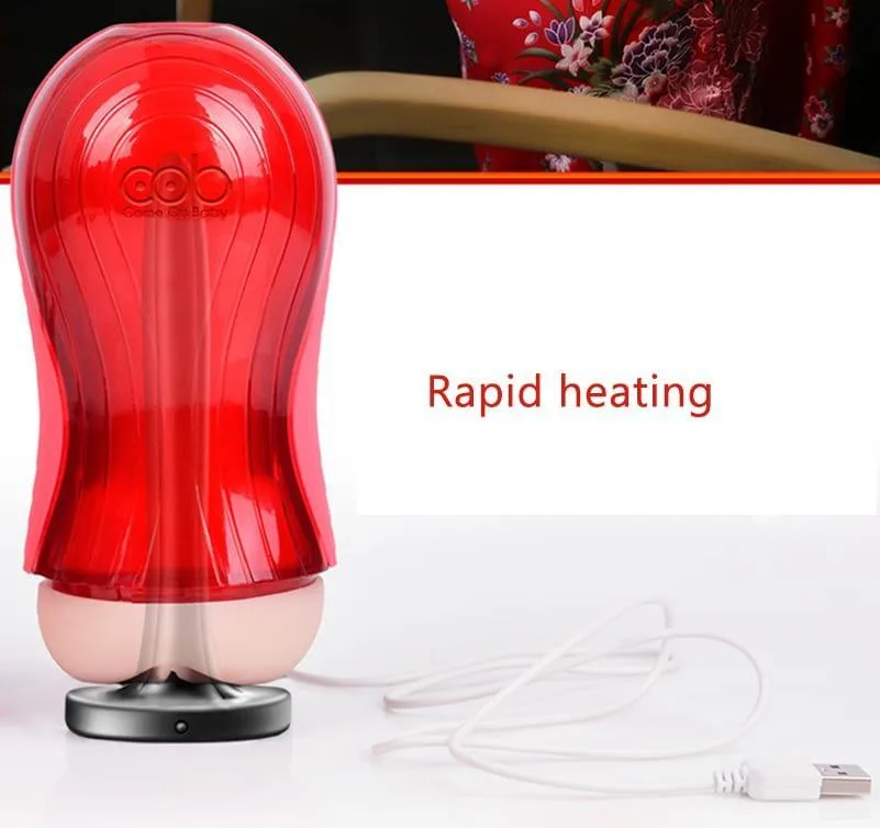 COB RED 5D Heated High-Tech Male Masturbation Toy — hình 5