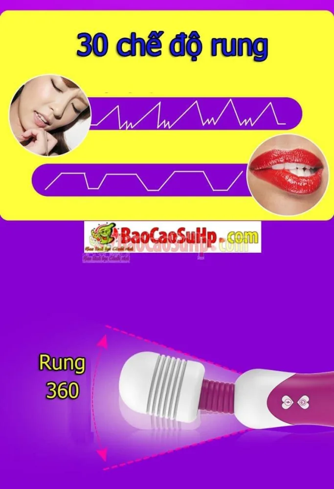 OLO 30-Mode Silicone Massage Wand Powerful Multi-Speed — Sleek Design and Convenient Portability