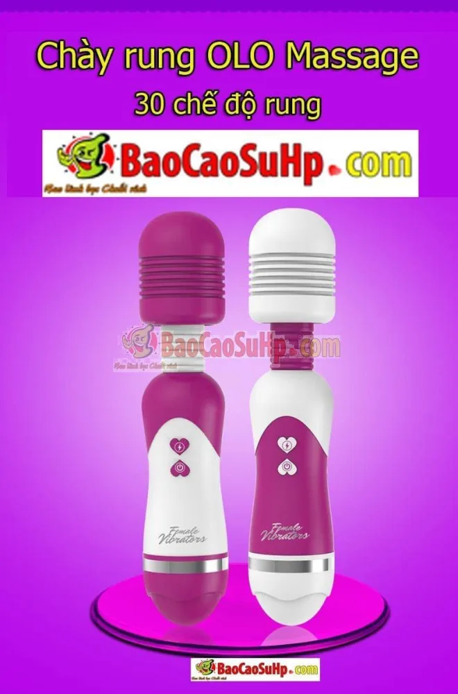 OLO 30-Mode Silicone Massage Wand Powerful Multi-Speed — hình 4