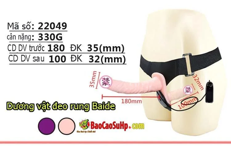Double-Ended Baide Strap-On Dildo Sextoy for Couples Fun — Whether you are exploring new experiences or expressing
