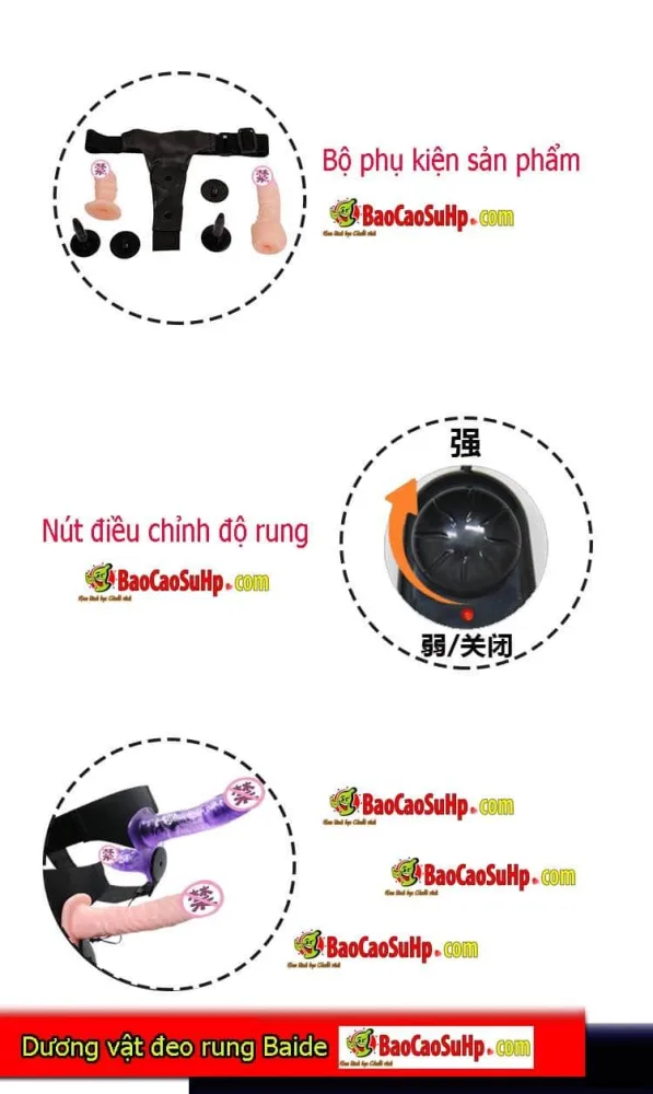 Double-Ended Baide Strap-On Dildo Sextoy for Couples Fun — Premium Materials and Safe Design