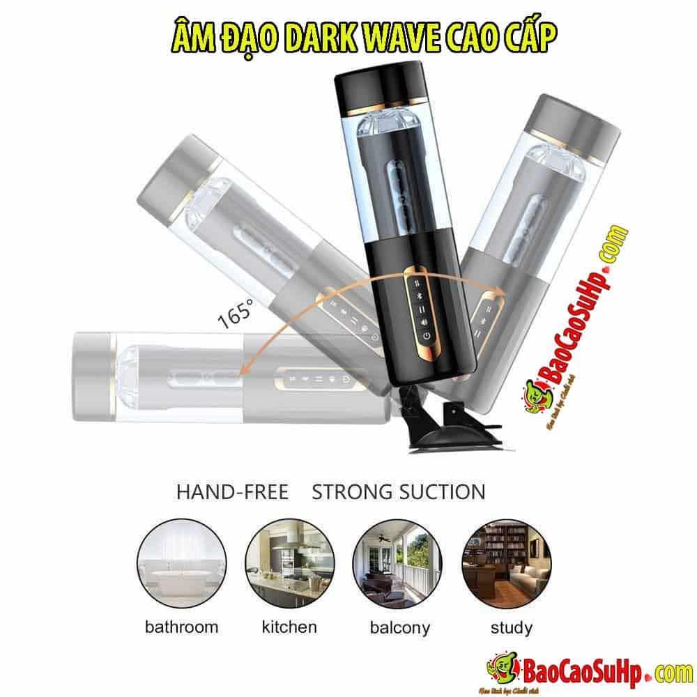 Dark Wave High-End Rotating Thrusting Wall-Cling Dildo — Perfect for those seeking top-tier solo enjoyment, it