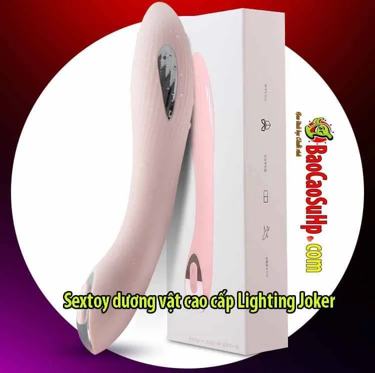 Joker Lightning Premium Soft Vibrating Silicone Male Dildo — Designed with both aesthetics and functionality in mind, it