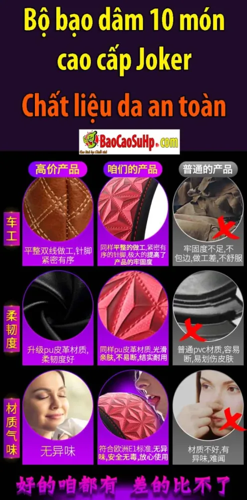 Joker 10-Piece BDSM Set Premium Sex Toys for Bold Daring — hình 4