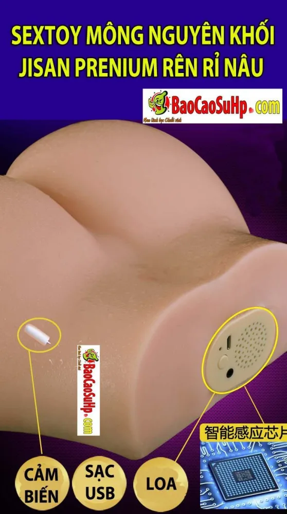 Jisan Premium Realistic Moaning Buttocks Masturbator — Designed for those who seek both realism and excitement