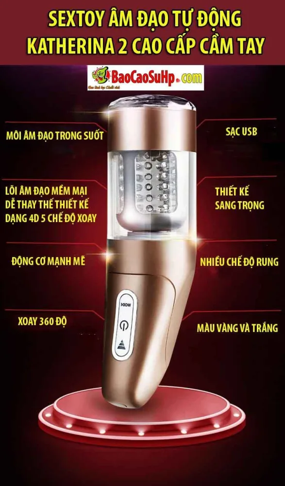 Katherina Auto Vagina Sex Toy Premium Handheld Powerful — Impressive Features of Katherina 2 Automatic Masturbator