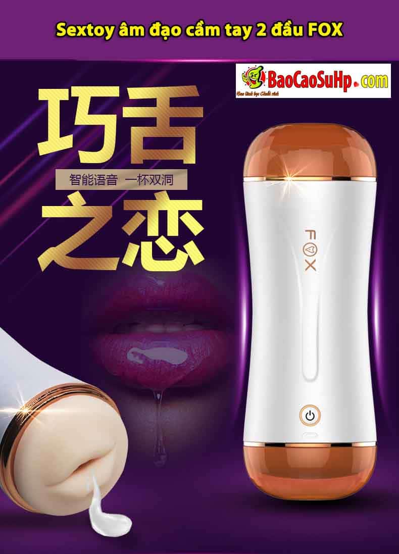 FOX Dual-Ended Male Masturbator Multipurpose Sextoy — hình 2