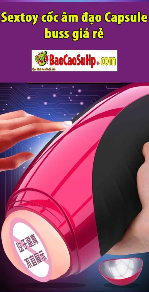 Capsule Buss Red Pink Handheld Masturbation Cup Vibrator — Premium Design and Superior Materials