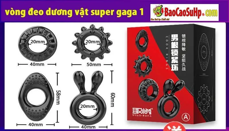 Super Gaga Set of 3 Penis Enhancing Sleeves for Men — Why Choose the Super Gaga Penis Rings?