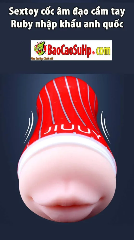 Ruby Handheld Male Masturbation Cup UK Import — hình 2