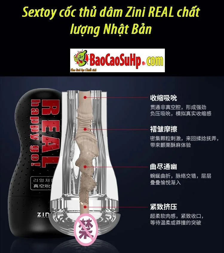 Zini REAL Japanese Quality Male Masturbation Cup Toy — hình 3