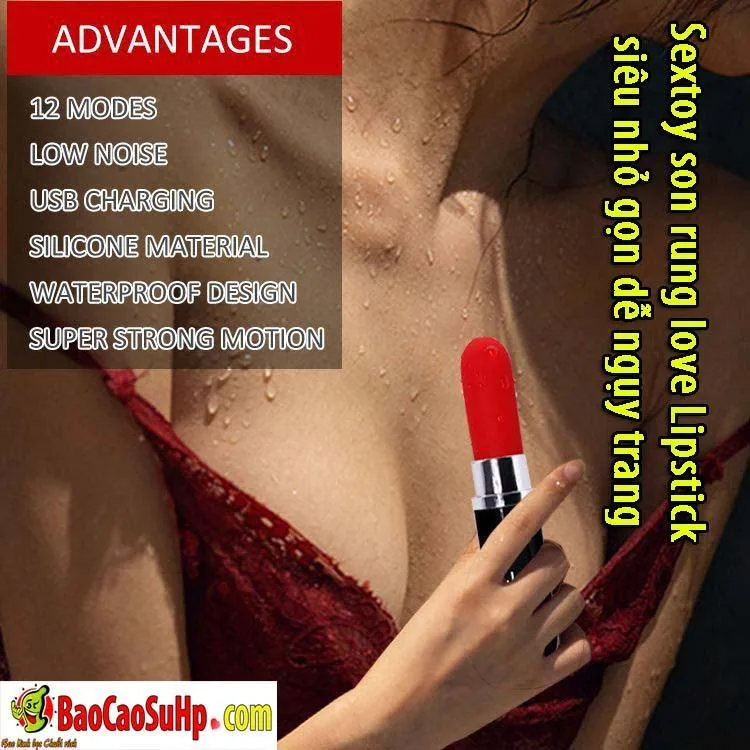 Love Lipstick Discreet Mini Vibrator Portable Easy Use — hình 4