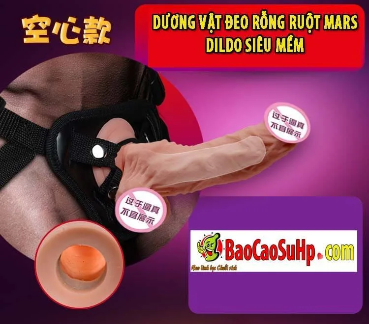 Mars Hollow Strap-On Soft Silicone Dildo for Intense — Realistic and Flexible Design for Maximum Comfort