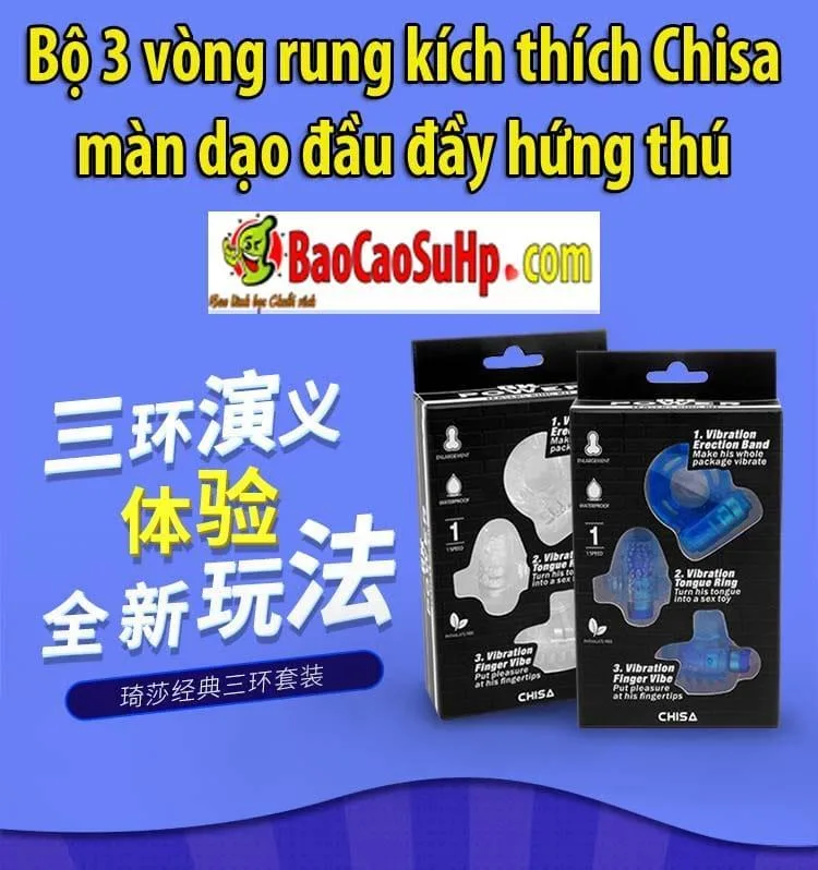 Chisa Triple Vibrating Rings Exciting Pre-Play Stimulation — Technical Specifications
