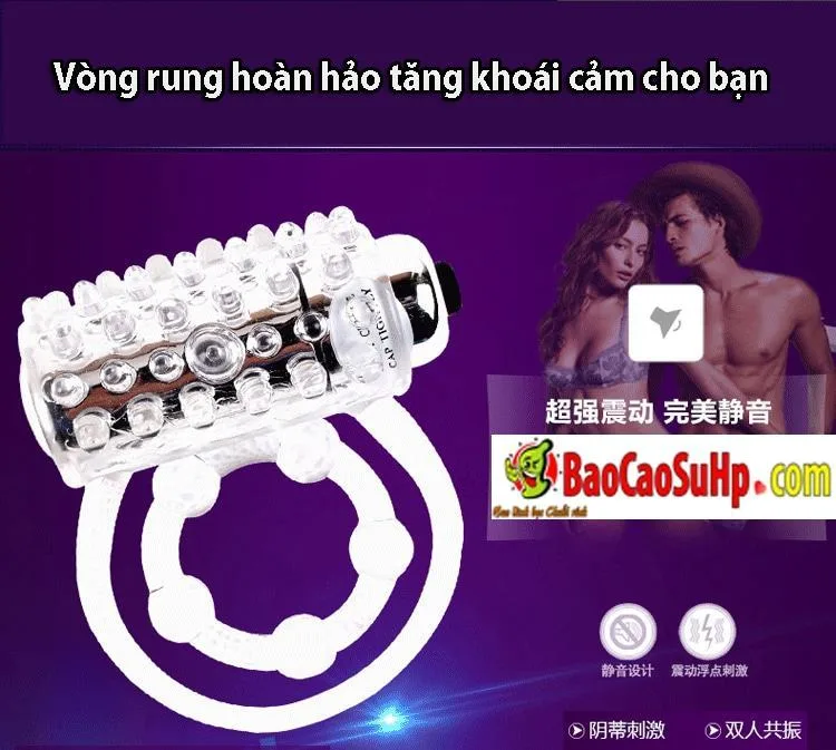 Chisa Vibrating Penis Ring Boost Climax Enhance Pleasure — hình 3