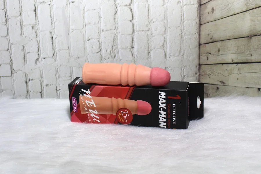 Max-man Silicone Premium Condoms Extended Length 2.5cm Men — Soft, Stretchable Material for a Perfect Fit